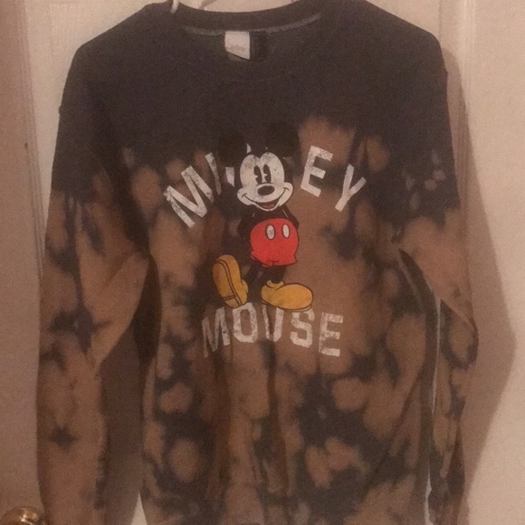 mickey mouse tie dye hoodie forever 21